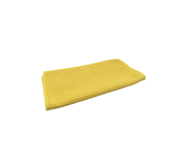 Безворсовая вафельная микрофибра для стекла и интерьера
 Waffled Cloth 55*27 cm YELLOW