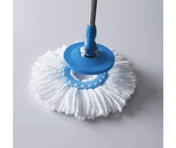 Комплект швабры с системой двойной центрифуги - полоскания и отжима TURBO MOP PRO Easy Wring